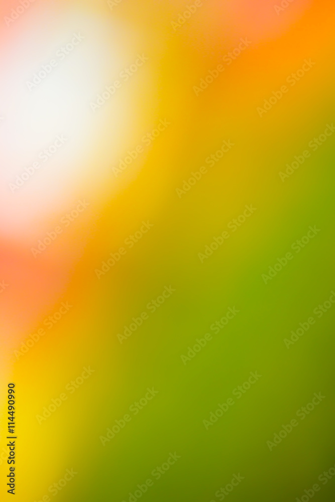 Bokeh blur, Light orange and green