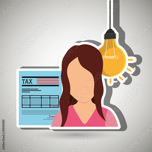 tax debtor design, vector illustration eps10 graphic 