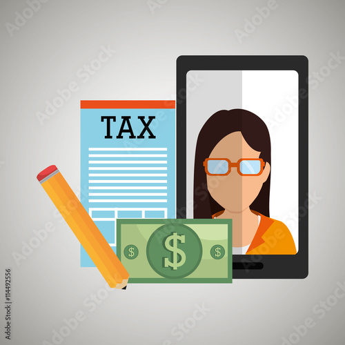tax debtor design, vector illustration eps10 graphic 