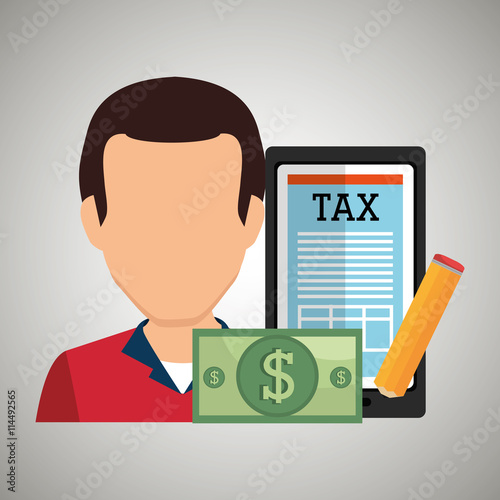 tax debtor design, vector illustration eps10 graphic 