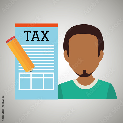 tax debtor design, vector illustration eps10 graphic 
