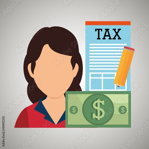 tax debtor design, vector illustration eps10 graphic 