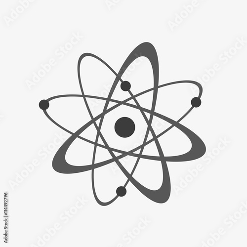 Atom icon - vector illustration.