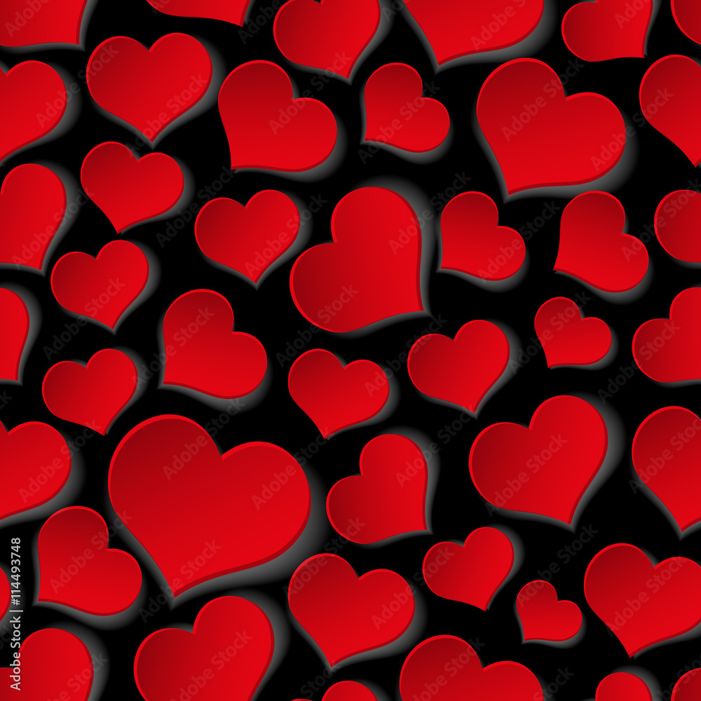 red valentine hearths symbol seamless dark pattern eps10 red valentine hearths symbol seamless dark pattern eps10