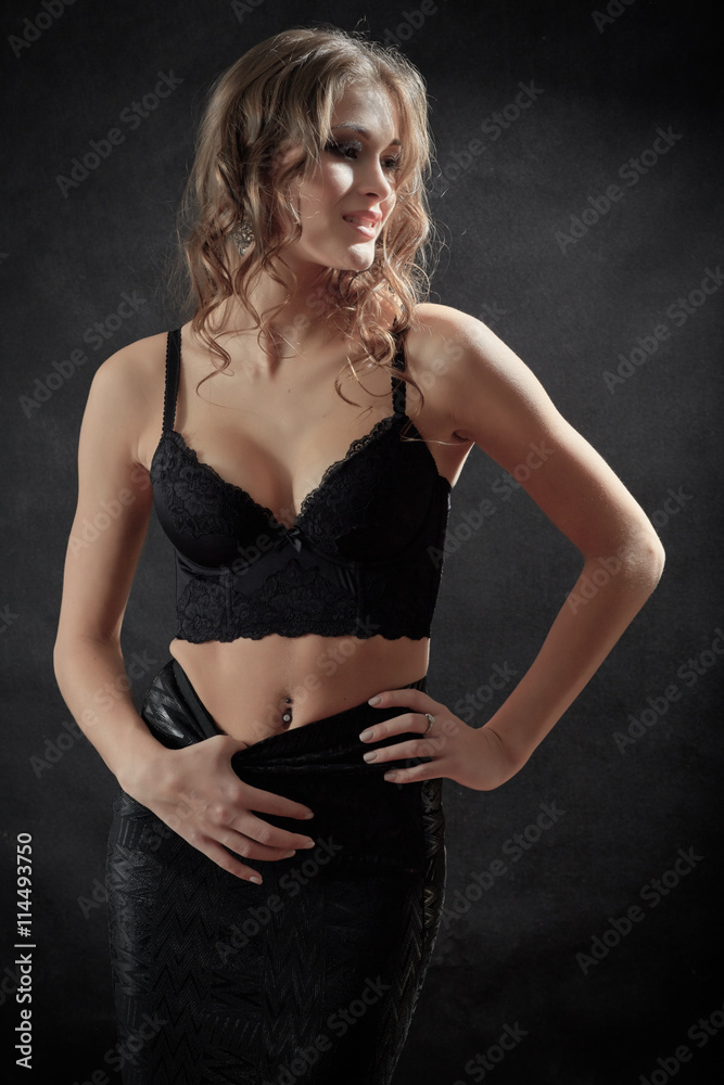 Naklejka premium woman with big breast