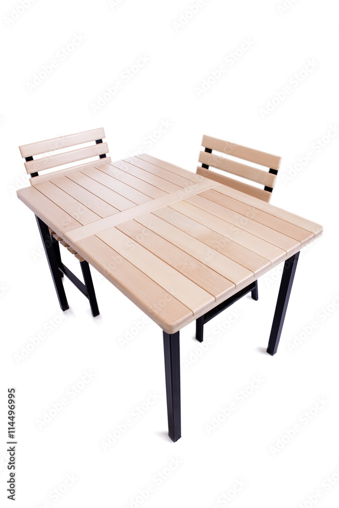 Table furniture isolated on the white Table furniture isolated on the white