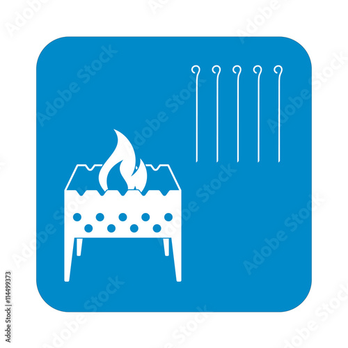 Brazier icon. Vector illustration