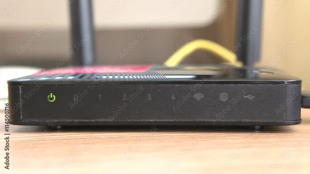 modem, modem is switched on and load settings and burn and