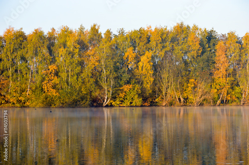 Beautiful nature background with calm waters