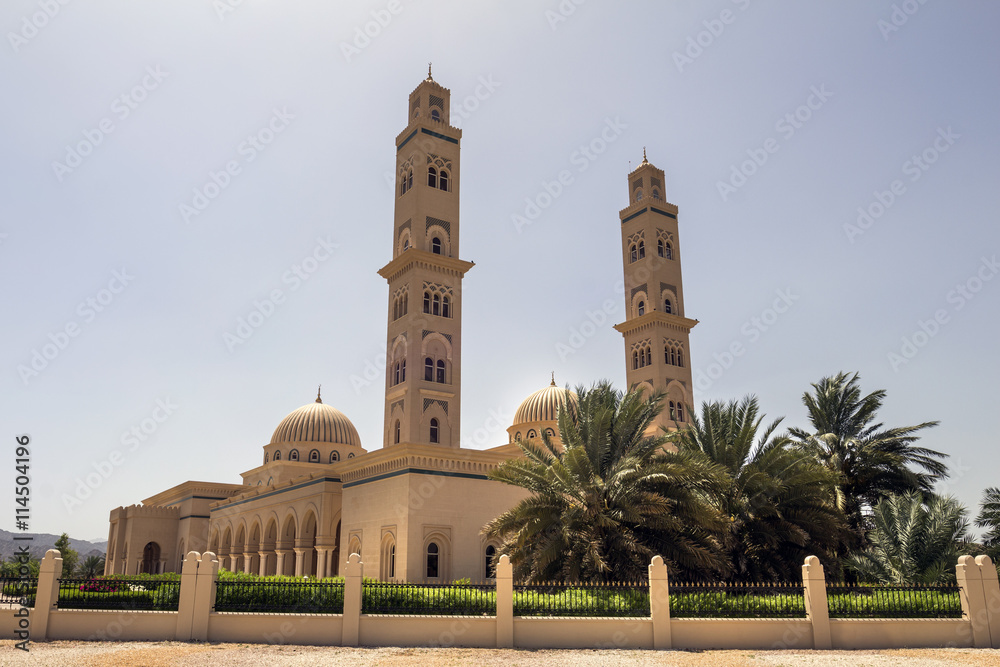 mosque with two minarets