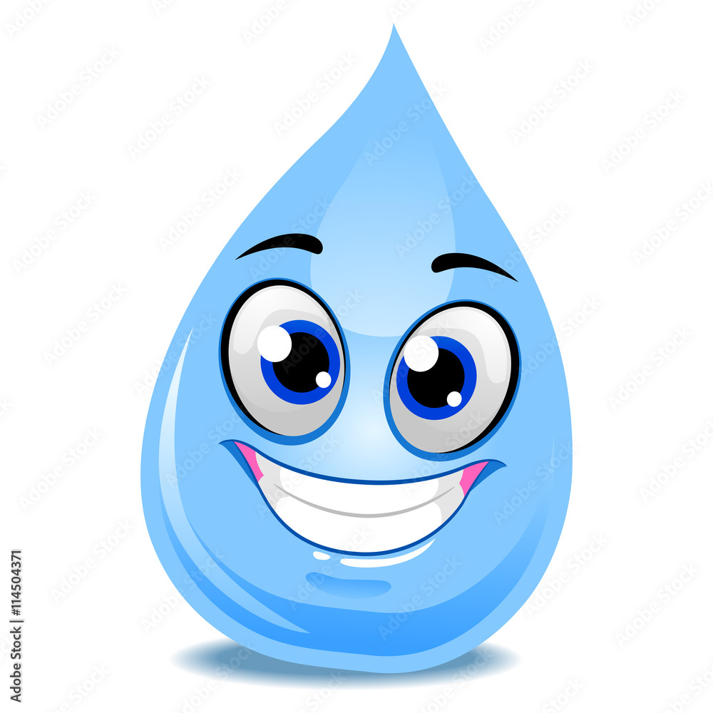 Vector Illustration of Water Drop Mascot Vector Illustration of Water Drop Mascot