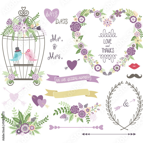 Wedding Floral, love Bird,Laurels,Wedding invitation collections