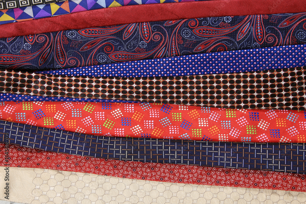Plenty of colorful neckties Plenty of colorful neckties