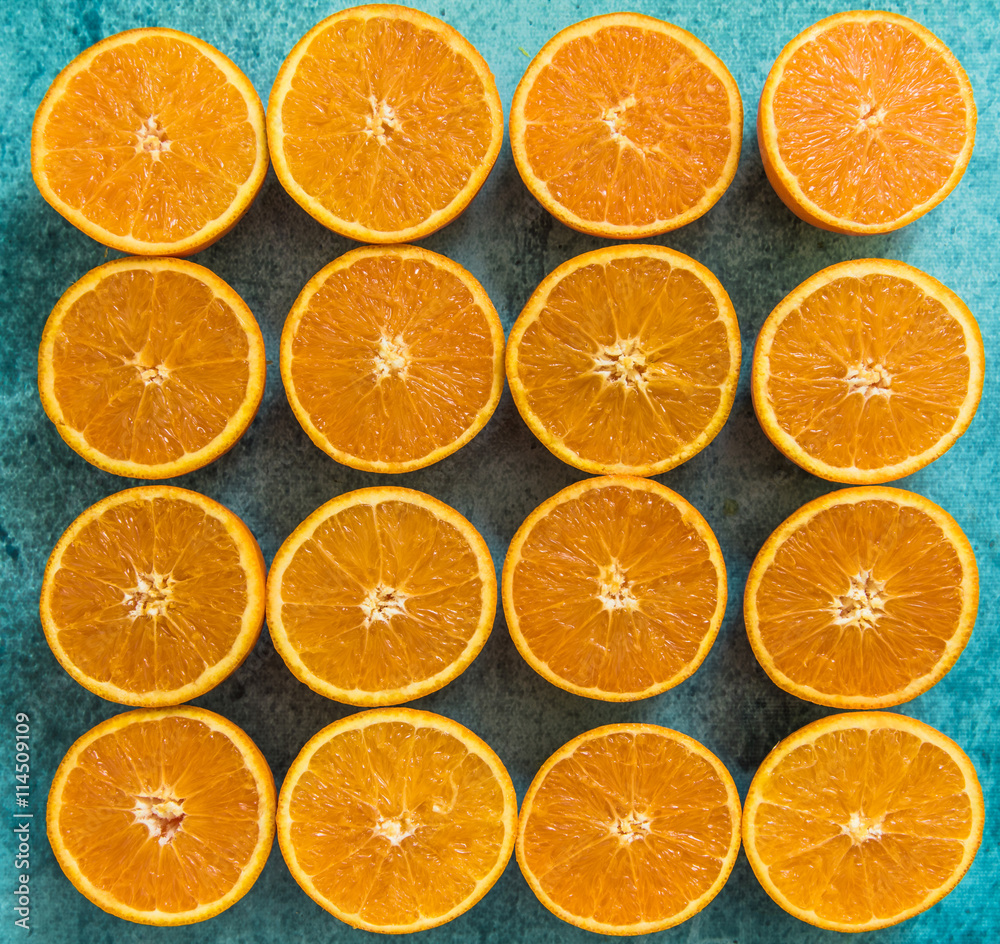 square from orange halves square from orange halves