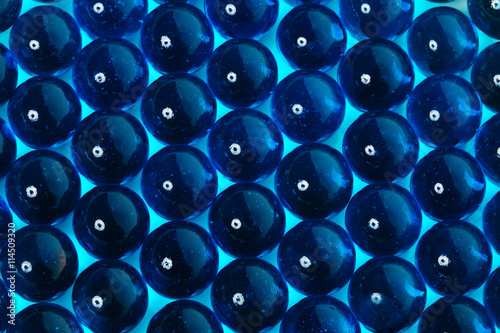 background blue glass balls