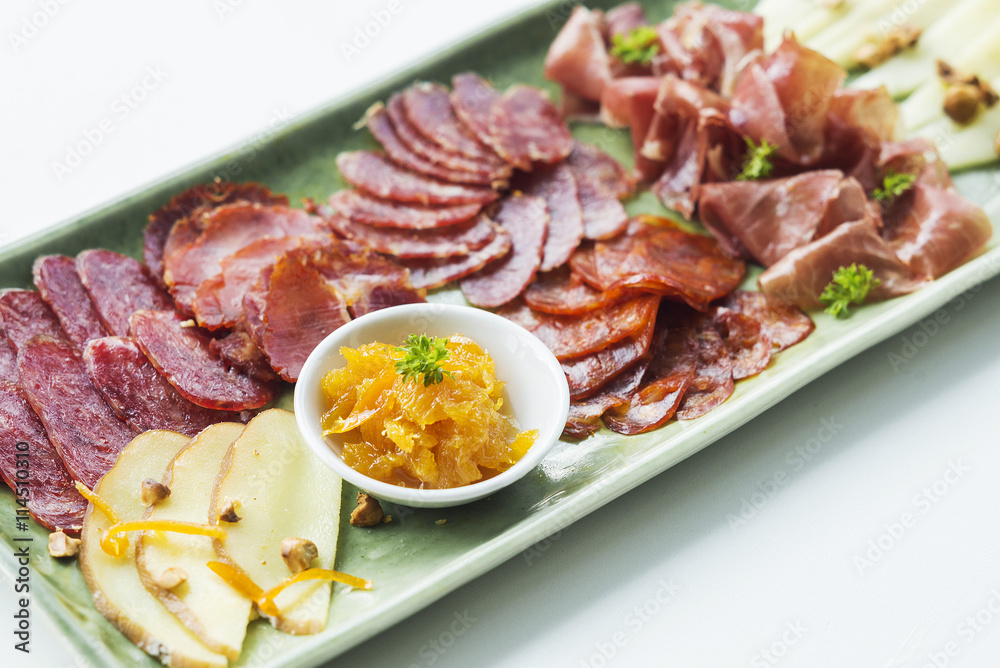 spanish serrano ham chorizo sausage smoked meats cheese tapas pl spanish serrano ham chorizo sausage smoked meats cheese tapas pl