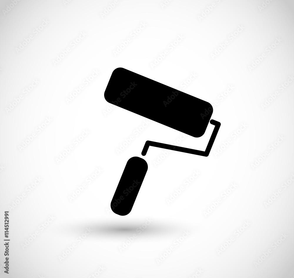 Paint roller icon vector, Paint roller icon vector,