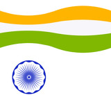 India flag. india background. form. map. vector illustration.