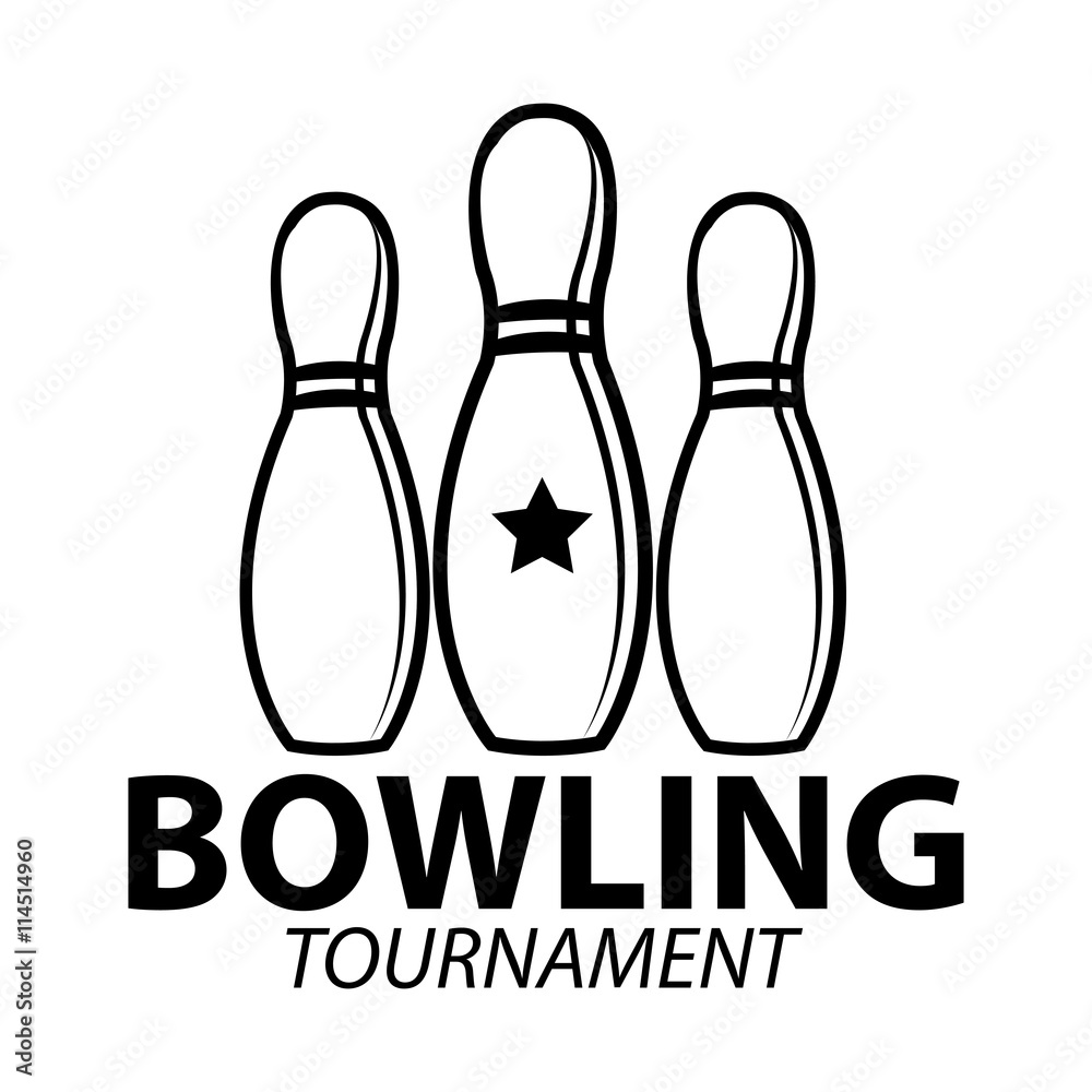Fototapeta premium Bowling emblems, labels, badges and designed elements.