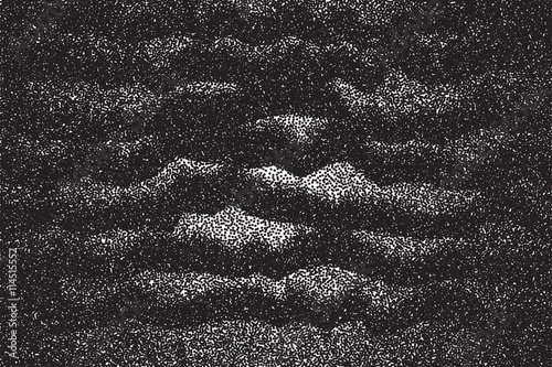 Vector dotted texture. Abstract dotwork engraving stippling background
