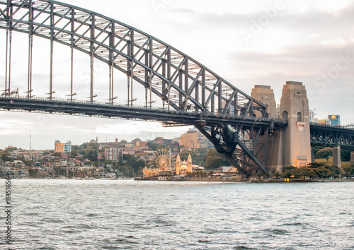 Panoramic view of Sydney Harbour at twilight - NSW, Australia © jovannig