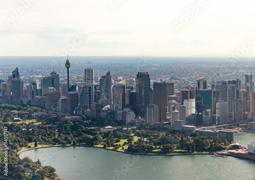 Aerial view of Sydney skyline, Australia