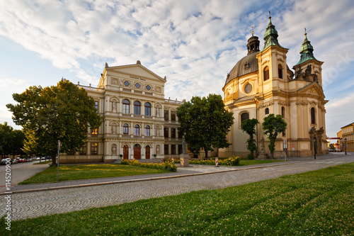 Old town of Kromeriz city in Moravia, Czech Republic.