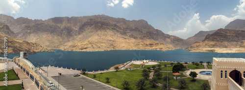 dam and artificial lake