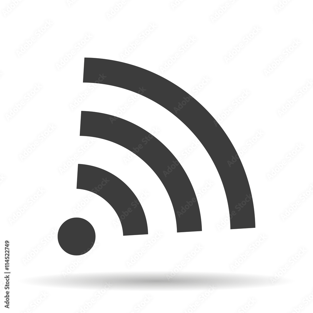 WI-FI icon wireless connection isolated on a white background, vector illustration for web design WI-FI icon wireless connection isolated on a white background, vector illustration for web design
