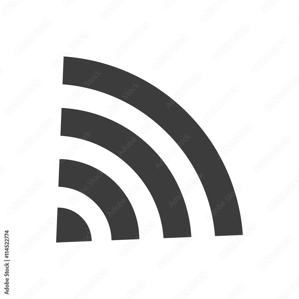 WI-FI icon wireless connection isolated on a white background, vector illustration for web design WI-FI icon wireless connection isolated on a white background, vector illustration for web design