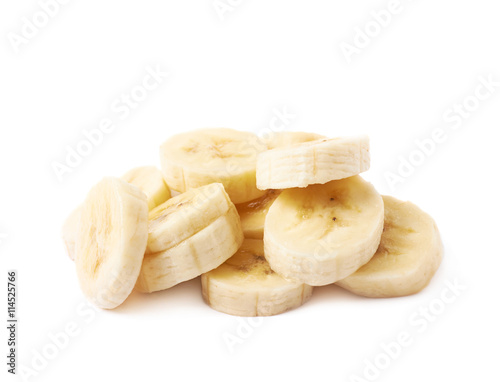 Banana slice isolated