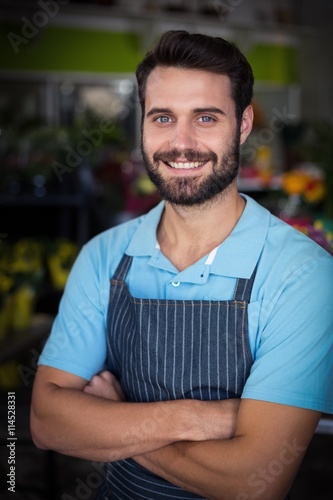 Portrait of male florist smiling