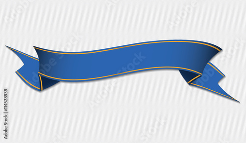 blue vintage ribbon banner