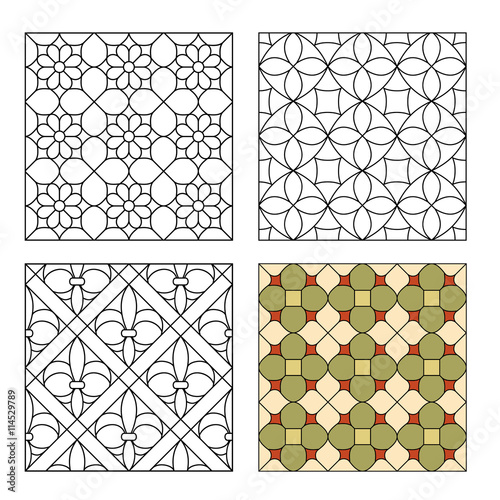 Stained glass pattern