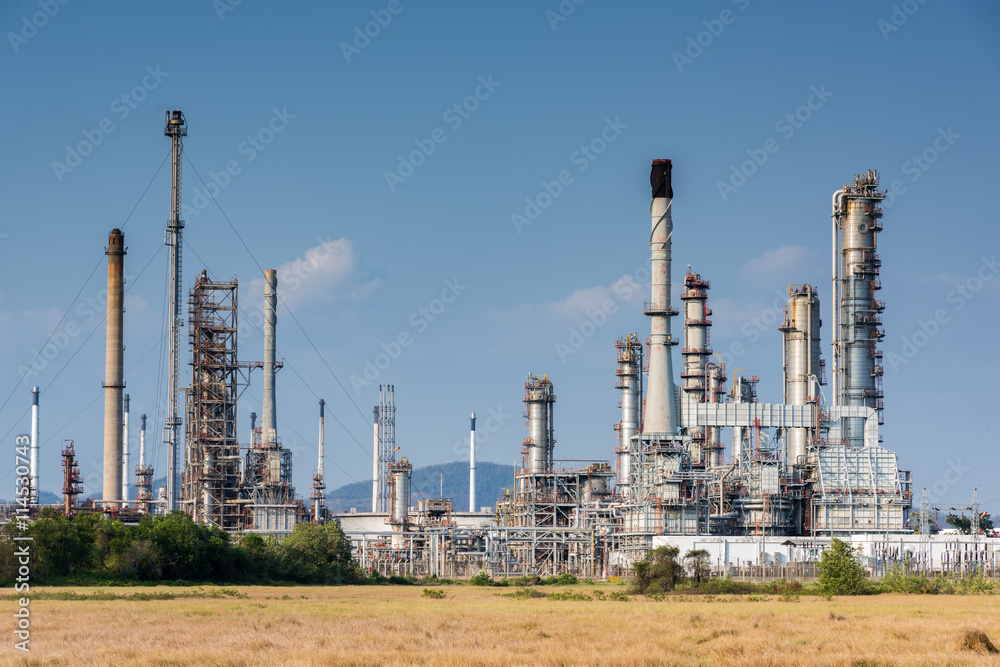 Oil petrochemical refinery plant