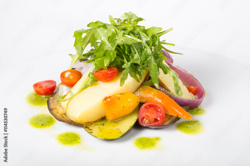Arugula salad on a plate Arugula salad on a plate