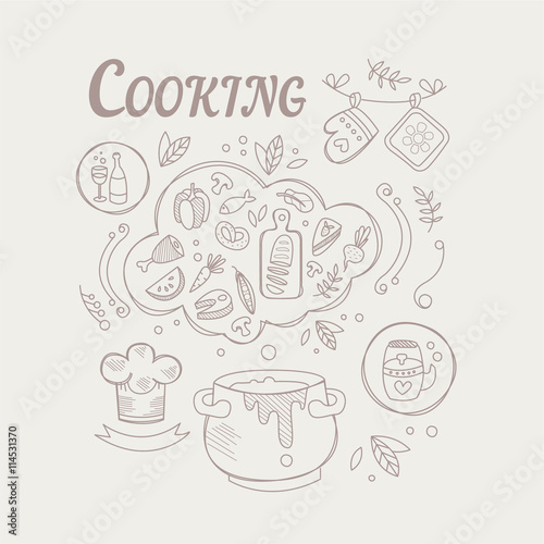 Cooking Ingredients And Attributes Set