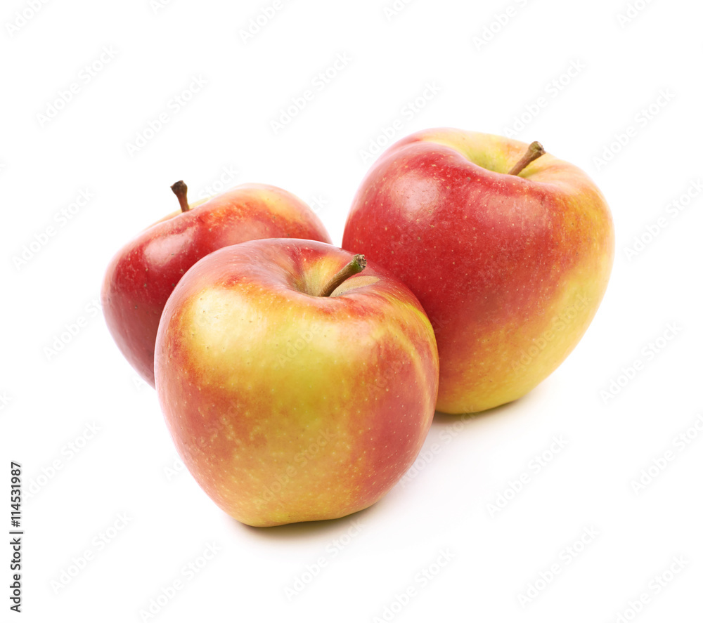 Ripe red and golden jonagold apple Ripe red and golden jonagold apple