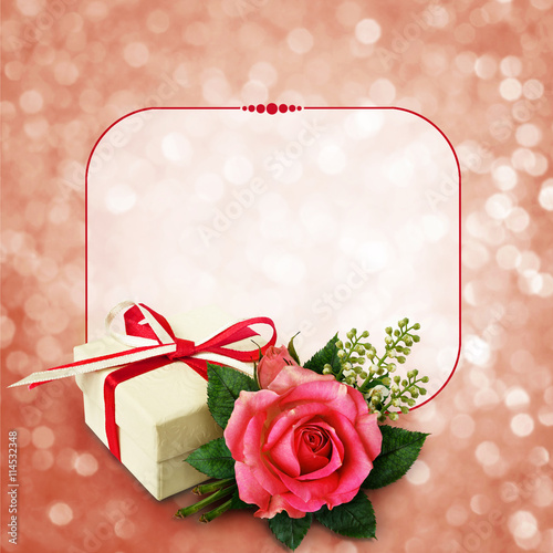 Pink rose flower arangement...