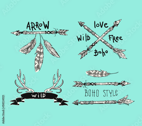 Boho chic style.