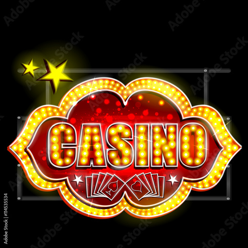 Neon Light signboard for Casino