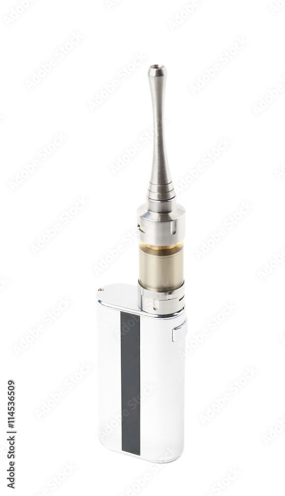 Generic vaping metal box device isolated Generic vaping metal box device isolated