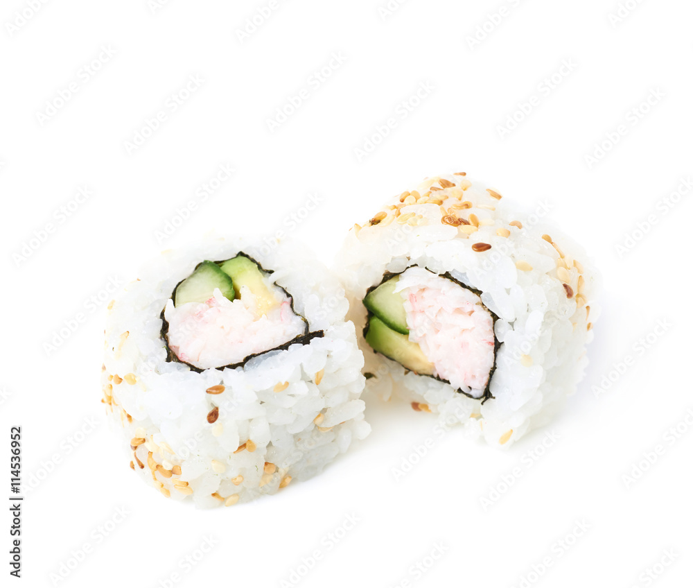 California maki sushi isolated California maki sushi isolated