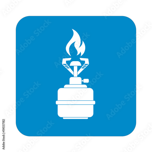 Camping stove icon vector. Vector illustration.