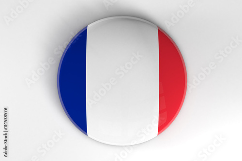 France flag badge button