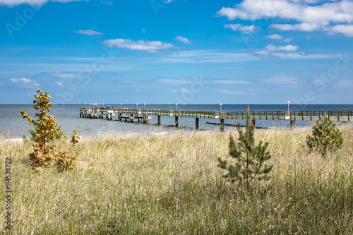 Seebr  cke in Koserow auf der Insel Usedom