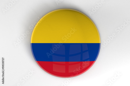 Colombia flag button badge