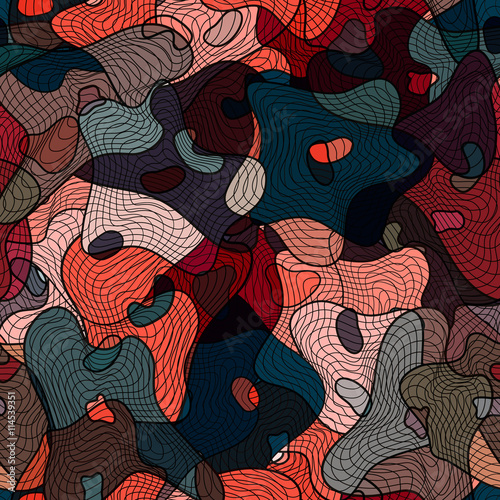 Seamless geometric pattern in the boho style. Boho motif, abstract.