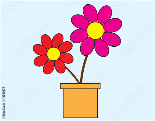 flower cartoon drawing