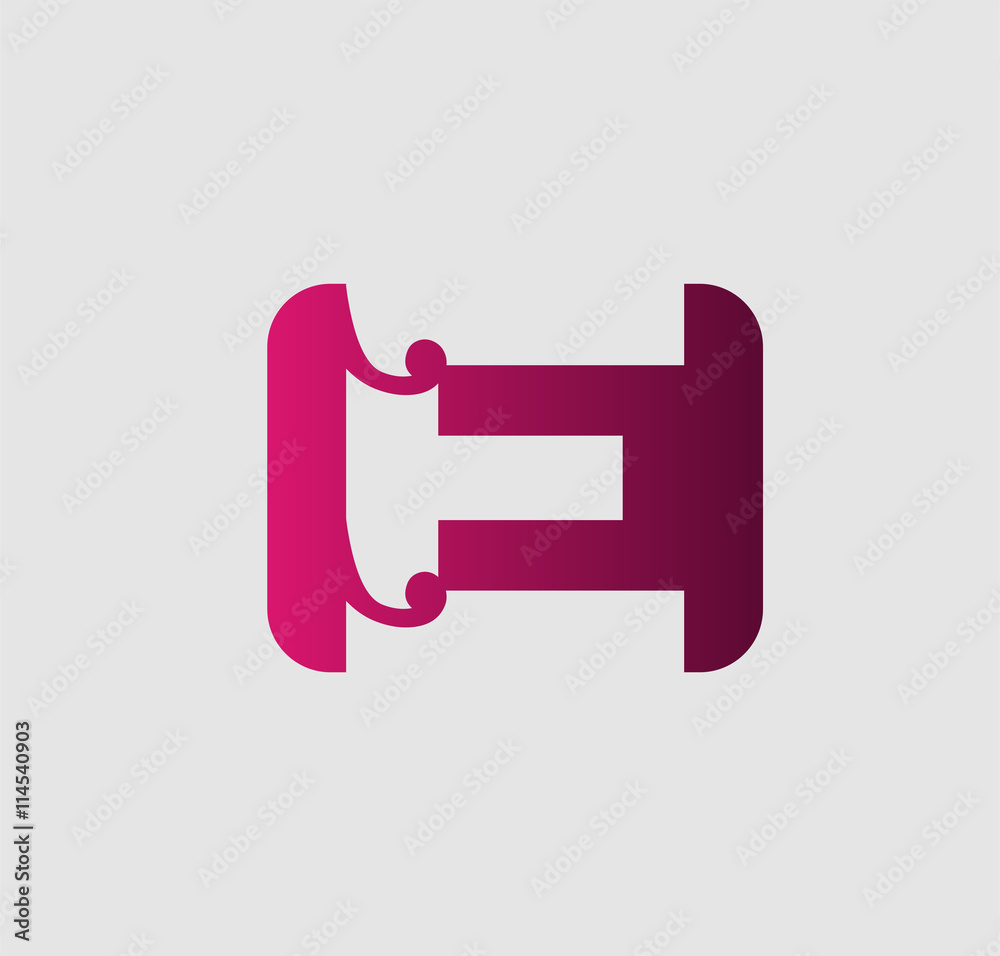 Abstract Letter e Icon
